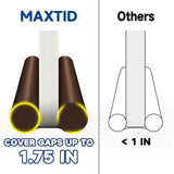 MAXTID Large Door Draft Stopper for Bottom of Doors 36” Under Door Draft Noise Blocker Black Gap Stoppers Door Draft Guard for Bottom of Doors Adjustable Door Seal Sweep Draft Home Essentials Gadgets