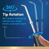 Waterpik Aquarius Water Flosser Professional For Teeth, Gums, Braces, Dental Care, Electric Power With 10 Settings, 7 Tips For Multiple Users And Needs, ADA Accepted, White WP-660, Packaging May Vary