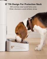 PETLIBRO Automatic Dog Feeder, 6L Dog Food Dispenser with Timer Interactive Voice Recorder, Auto Dog Feeder with Desiccant Bag 1-4 Meals Dry Food, Black Transparent