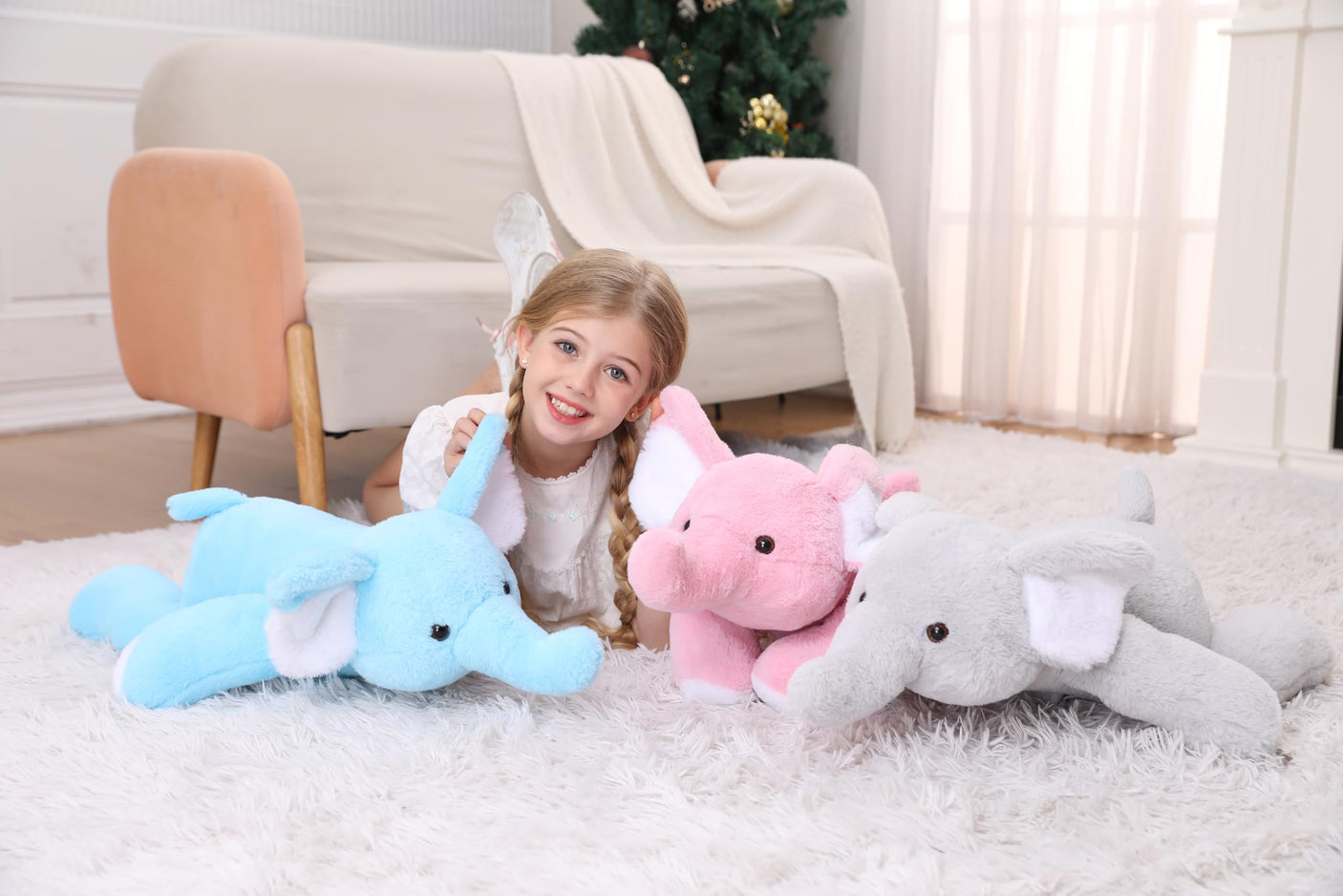 5 lbs, 24 inches Panda Weighted Stuffed Animals, Cuddly Weighted Panda Plush Pillow Giant Plushie Ideal Gift for Adults & Kids