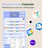 Cozyla 32 Inch Digital Calendar Wall Touch Screen Chore Chart To Do List Notepad Electronic Smart Calendar Digital for Family Meal Planner Support All App Via App Store Android Tablet Wall Mount Black
