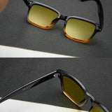 CARFIA Night Vision Glasses Driving for Men Women Anti-glare,Safety HD Yellow Lens Fishing Golf Narrow Face Glasses