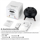 Essential Oil Diffuser 250ML Dancing Jellyfish Aromatherapy Diffuser Humidifier with 7 Colors LED Lights,Remote Control,Plug in for Bedroom,Office (White)