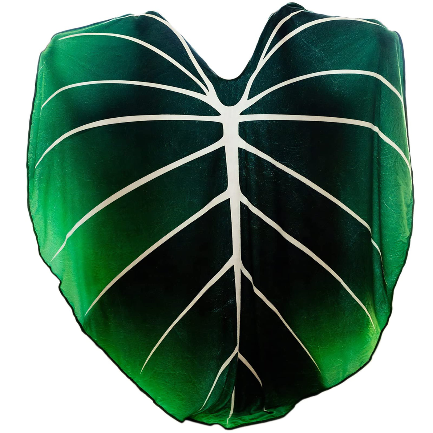 Large Leaf Blanket, Plush Plant Blankets, Throw Blanket for Bed, Large Lush Green Leaf Design Accent for Plant Lovers, Great Gifts for Green Thumbs, Green Blanket, (65 X 85)