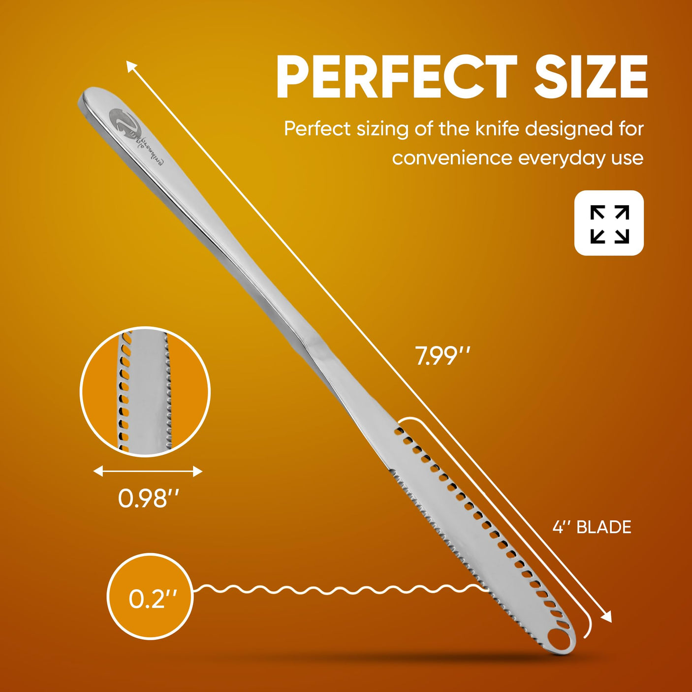 Stainless Steel Butter Spreader, Butter Knife - 3 in 1 Kitchen Gadgets (1)