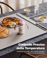 Electric Warming Tray - Full Surface Heating,Rollable & Portable,Premium Silicone Nano-Material,3 Temperature Settings,Auto Shut-Off -Versatile Food Warmer for Gatherings,Parties,Everyday Use