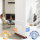 MAXTID Large Door Draft Stopper for Bottom of Doors 36” Under Door Draft Noise Blocker Black Gap Stoppers Door Draft Guard for Bottom of Doors Adjustable Door Seal Sweep Draft Home Essentials Gadgets