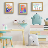 Golden State Art, 10x12.5 Kids Art Frames, Front-Opening Picture Frame Great for Kids Drawings, Artworks, Children Art Projects, Schoolwork, Home or Office (Walnut Set of 2)