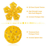Magnetic Fidget Sphere Stress Relief Toys for Adults Kids, Anxiety Sensory Fidget Toys with Strong Neodymium Magnets, Desk ADHD Focus Tool Gift for Men Women (2.67'' Travel-Safe Toy Ball)
