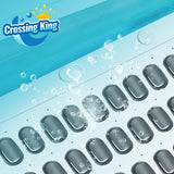 Bubble Bath Mat Tub Spa Massager, Portable Spa Bubble Bath Massager with Upgraded Powerful Suction Cup, Electric Air Pump, Pillow and Remote Control for Relaxation 45 * 17in (Grey)