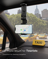 MiiKARE Airplane Travel Essentials Phone Holder, Universal Handsfree Phone Mount for Flying with 360 Degree Rotation, Accessory for Airplane, Travel Must Haves Phone Stand for Desk, Tray Table