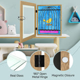 Golden State Art, 10x12.5 Kids Art Frames, Front-Opening Picture Frame Great for Kids Drawings, Artworks, Children Art Projects, Schoolwork, Home or Office (Walnut Set of 2)