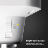 Feit Electric Smart LED Garage Light, RGBW 3 Panel, WiFi 2.4GHz, Screw-in LED Shop Light Bulb, Works with Alexa and Google Home Assistant, E26, 4000 Lumens, Garage Ceiling Light, ADJ4000/RGBW/LED/AG
