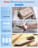 Esky Key Finder Locator with Sound, Stick-on TV Remote Control Finder, Item Locator Tags with 85dB Noise Sound 6 Receivers, Wallet Tracker Key Finders for Finding Keys, Remote Gift Idea