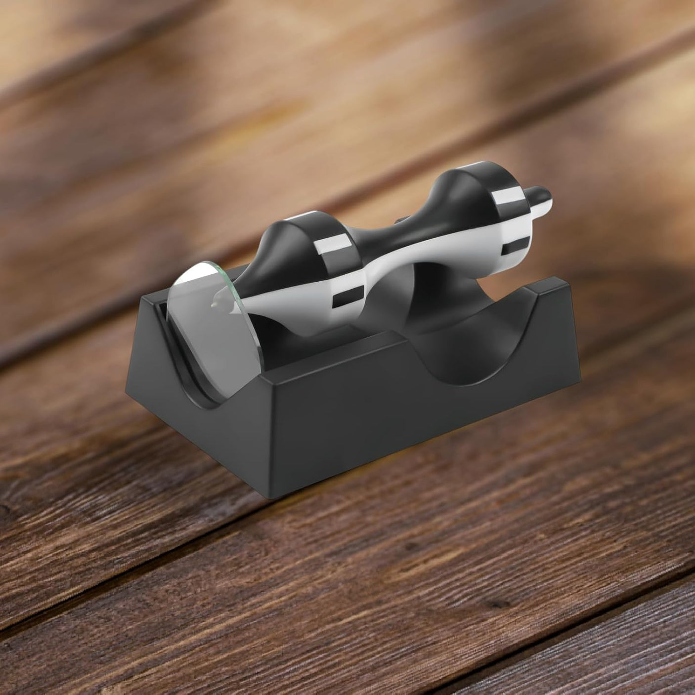 Magnetic Levitator Floating Classic Monochrome Spinning Top Anti-Gravity Gyroscope Toy for Office Desk Home Decoration