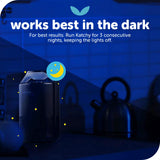 Katchy Indoor Insect Trap - Catcher & Killer for Mosquitos, Gnats, Moths, Fruit Flies - Non-Zapper Traps for Inside Your Home - Catch Insects Indoors with Suction, Bug Light & Sticky Glue (Black)