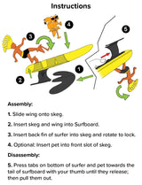 Surfer Dudes Classics Wave Powered Mini-Surfer and Surfboard Toy - J-Bay Jack