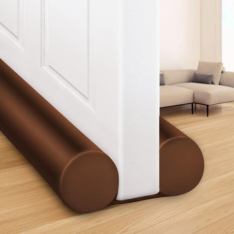 MAXTID Large Door Draft Stopper for Bottom of Doors 36” Under Door Draft Noise Blocker Black Gap Stoppers Door Draft Guard for Bottom of Doors Adjustable Door Seal Sweep Draft Home Essentials Gadgets