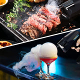Cocktail Bubble Smoke Gun with 5 Flavour Aroma Pods and Edible Bubbles, Electric Bubble Smoke Machine, Food Drink Decor Perfect for Bar, Party and Home, Gift for Engagement & Birthday