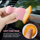 Ouzorp Car Interior Dust Brush, Car Detailing Brush, Soft Bristles Detailing Brush Dusting Tool for Automotive Dashboard, Air Conditioner Vents, Leather, Computer,Scratch Free
