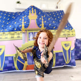 The Original Patented AirFort - Build A Fort in 30 Seconds, Inflatable Fort for Kids, Play Tent for 3-14 Years, A Playhouse Where Imagination Runs Wild, Fan not Included (Starry Night)