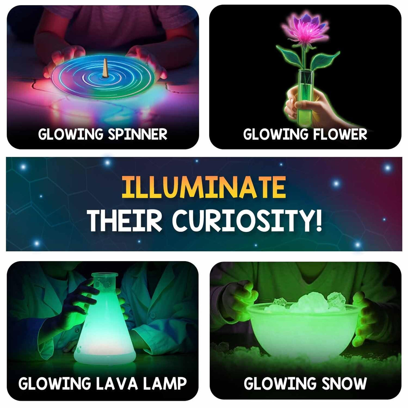 Smartivity Glow Magic Science Kit for Kids Ages 6-7-8-9-10-11-12 Years | 20 Amazing Science Experiments I Birthday Gifts for Boys & Girls | STEM Kit Toy for 6-12 Years Old