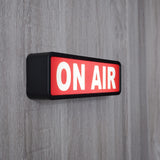 ON AIR Light Sign Recording Sign Studio Warning Signfor (Studio/Home Studio/Company/Desk or Wall Decor). Simple and Easy ON/Off Switch Button.Up Lighted Broadcast Warning Sign Finished (Black)