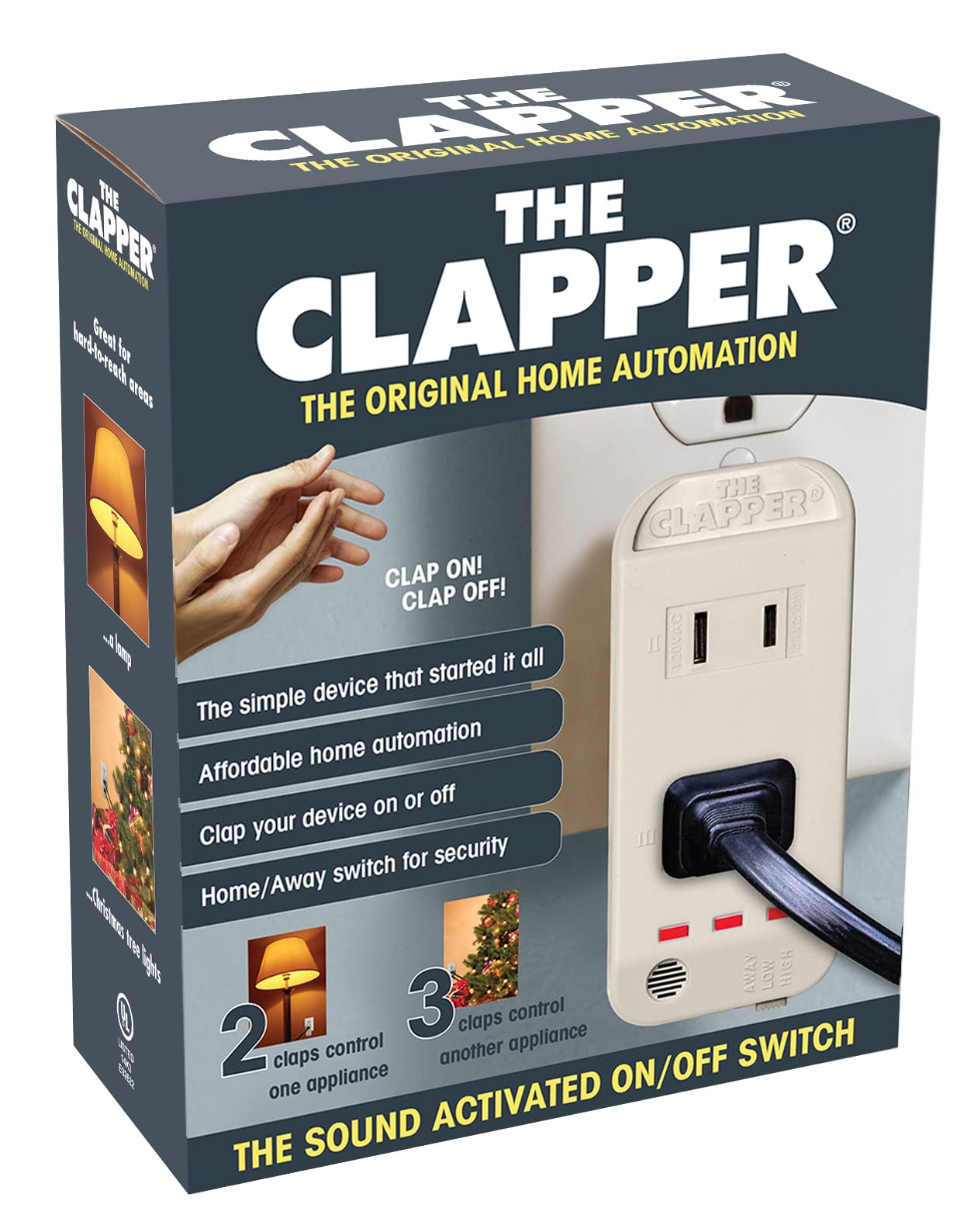The Original Home Automation Sound Activated Device, On/Off Light Switch, Clap Detection, As Seen On TV