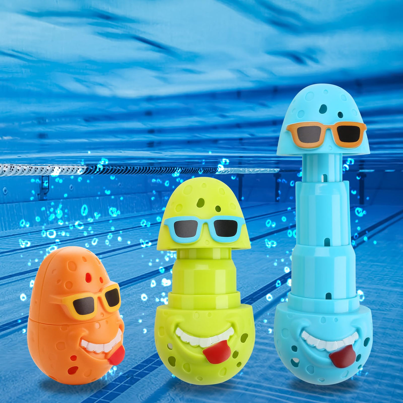 Summer Pool Toys Underwater Diving Games Dive Sticks Duck 3-Pack