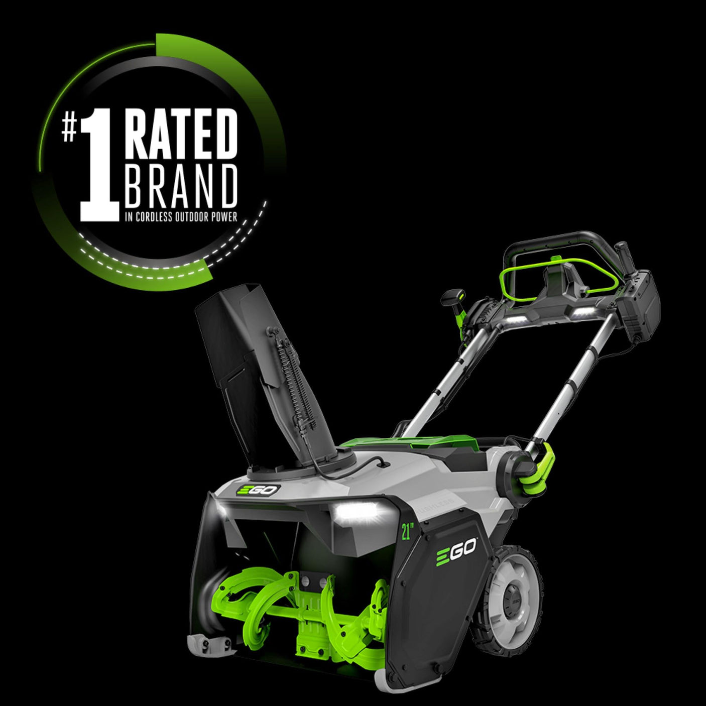 EGO POWER+ 24" Electric Snow Blower, Cordless Self-Propelled 2-Stage, Includes (2) 56 V 7.5Ah Batteries and Dual Port Charger - SNT2405
