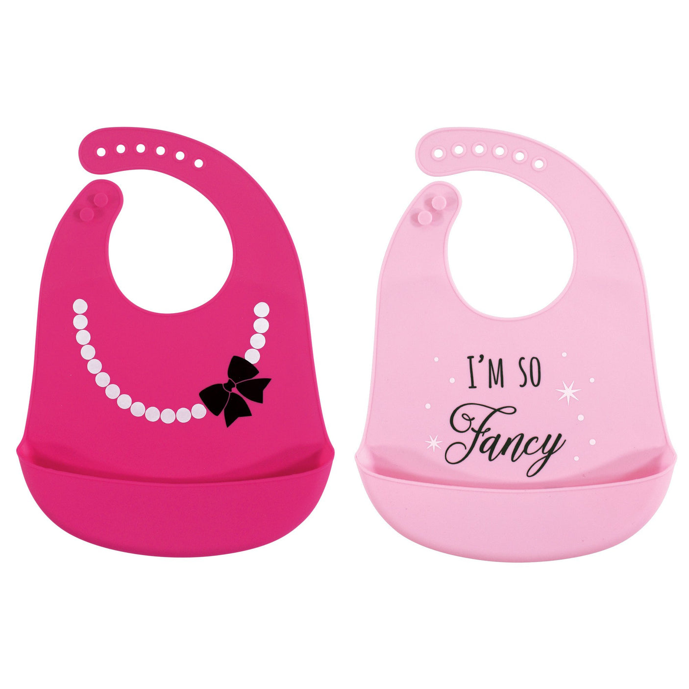 Hudson Baby Unisex Baby Silicone Bibs, Perfect Gentlemen, One Size