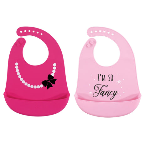 Hudson Baby Unisex Baby Silicone Bibs, Perfect Gentlemen, One Size