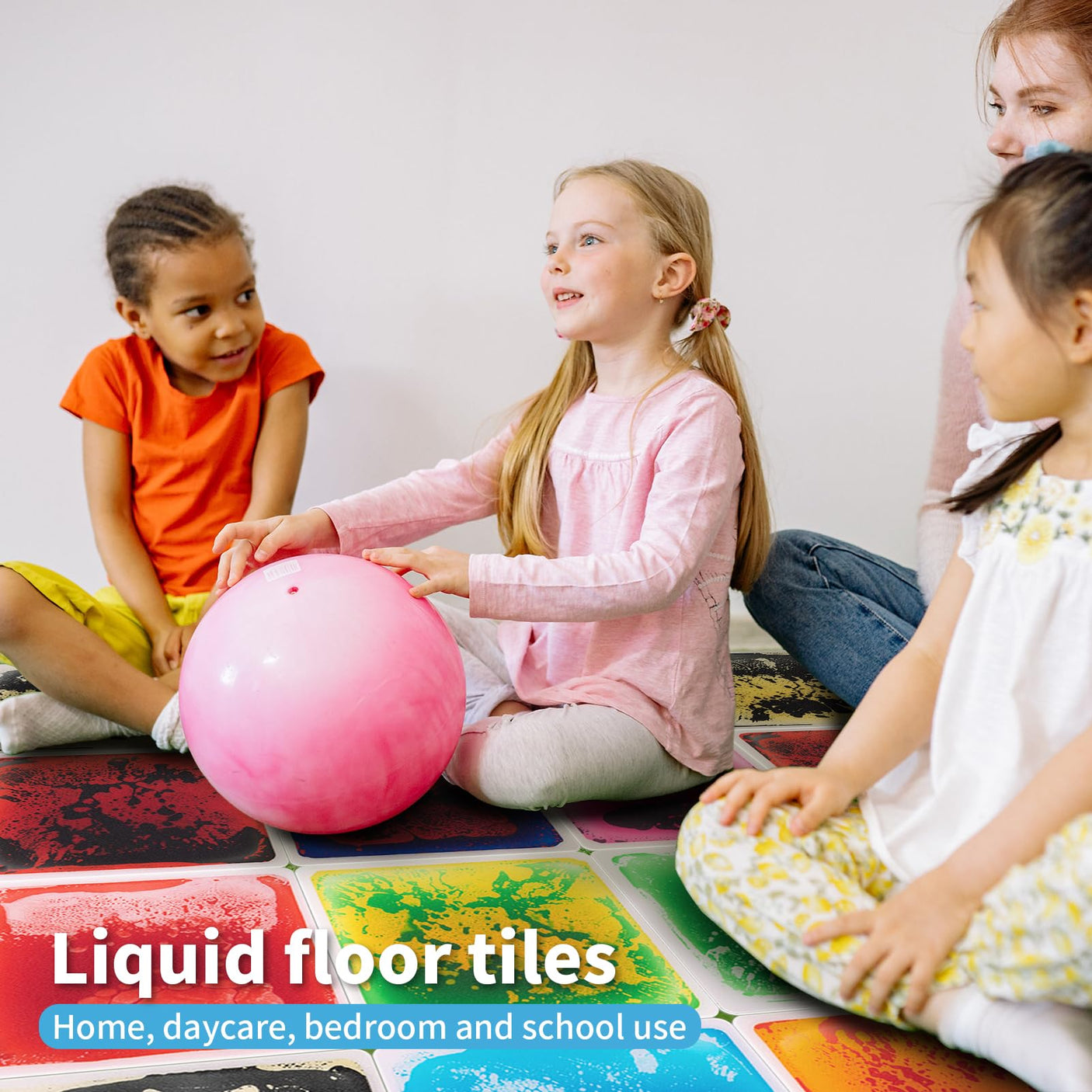 Art3d Liquid Fusion Activity Play Centers for Children, Toddler, Teens, 12" X 12" Pack of 9 Tiles