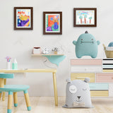 Golden State Art, 10x12.5 Kids Art Frames, Front-Opening Picture Frame Great for Kids Drawings, Artworks, Children Art Projects, Schoolwork, Home or Office (Walnut Set of 2)