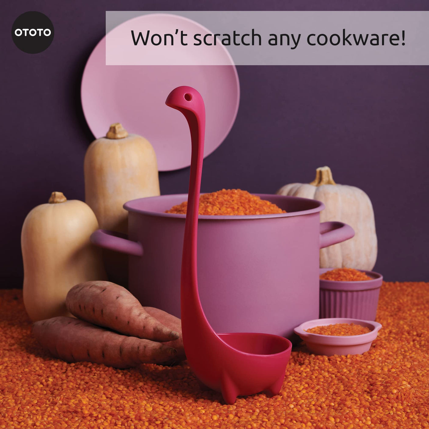 OTOTO The Original Nessie Ladle - Soup Ladle, Cute Gifts, Funny Kitchen Gadgets, Loch Ness design, Cooking Gifts for Mom - Cute and Practical Kitchen Utensils - Unique Gifts for Women