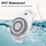 Electric Back Scrubber for Shower, Wall Mounted Electric Shower Back Scrubber, Dry Brushing Body Brush for Bathing, Cleansing, Exfoliating and Massaing, with 3 Spin Skin Bath Brush Heads