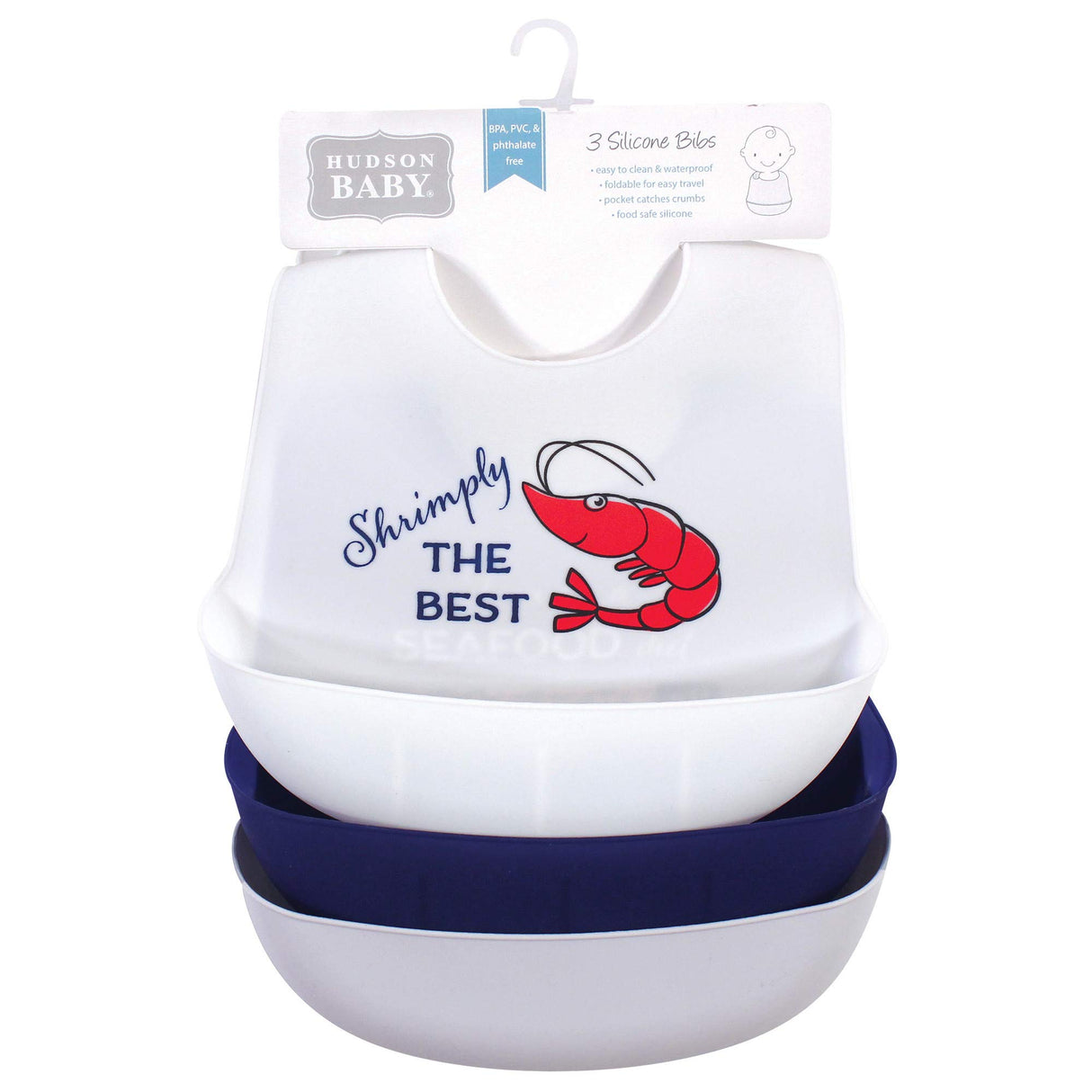 Hudson Baby Unisex Baby Silicone Bibs, Perfect Gentlemen, One Size