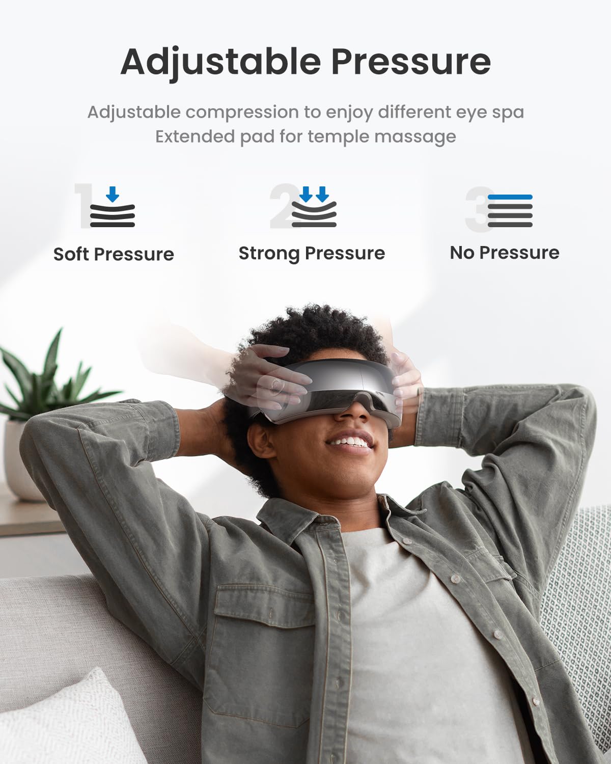 RENPHO Eye Massager, Christmas Birthday Gifts for Women Men, Eyeris 1 Eye Massager FSA HSA for Migraine, Sleep Eye Mask with Heat, Remote for Eye Strain Relief, Reduce Stye Eye, Head Massager Scalp