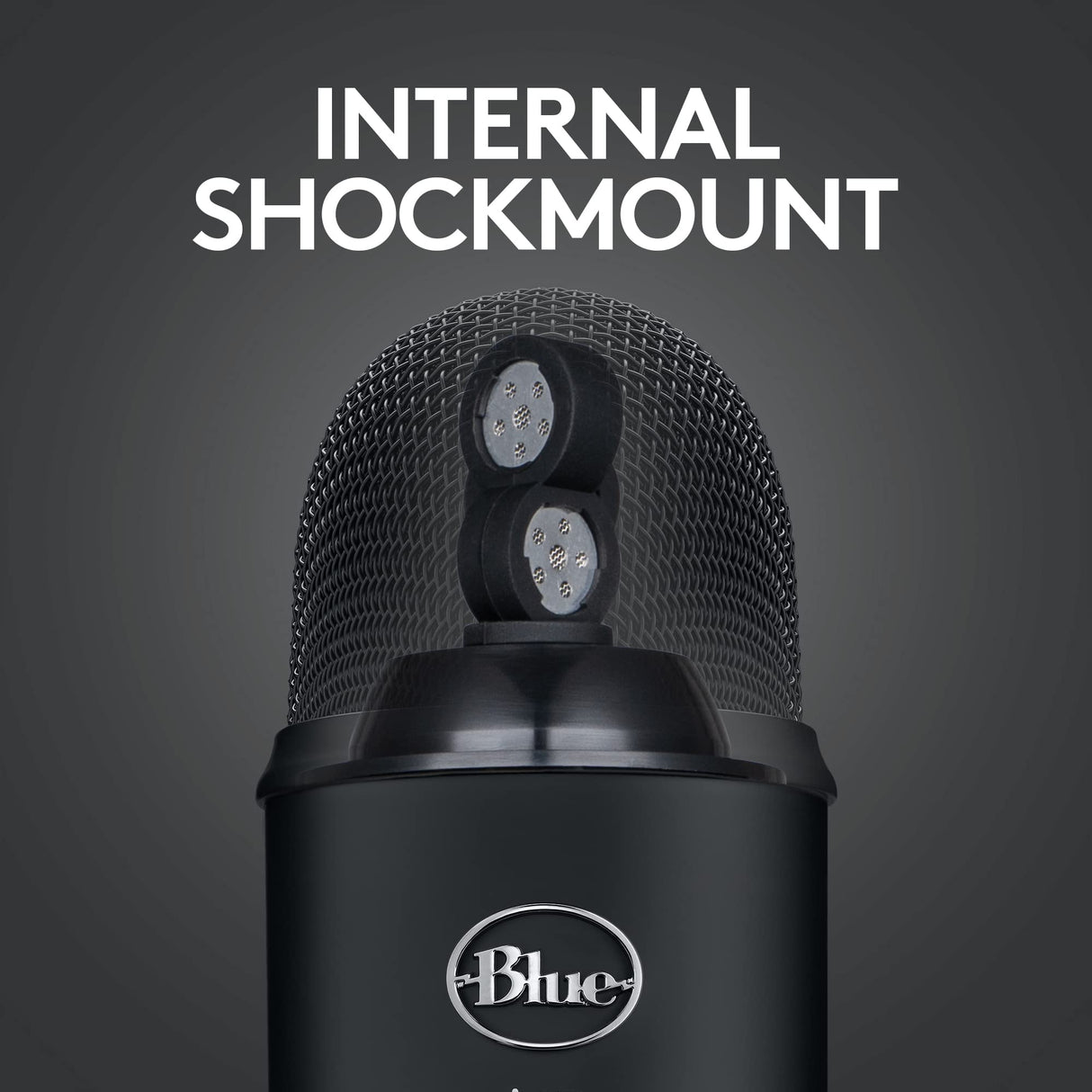 Logitech for Creators Blue Yeti USB Microphone for Gaming, Streaming, Podcasting, Twitch, YouTube, Discord, Recording for PC and Mac, 4 Polar Patterns, Studio Quality Sound, Plug & Play-Blackout