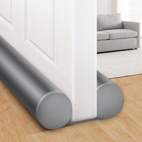 MAXTID Large Door Draft Stopper for Bottom of Doors 36” Under Door Draft Noise Blocker Black Gap Stoppers Door Draft Guard for Bottom of Doors Adjustable Door Seal Sweep Draft Home Essentials Gadgets