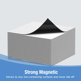 HOMiDEK Reusable Magnetic Sticky Notes, (30 Pack, 3x3 in) Dry Erase Magnets Magnetic Labels with Marker, Easy to Post Notes for Whiteboard, Fridge, Locker, Cabinet, Door - Office & Classroom Supplies