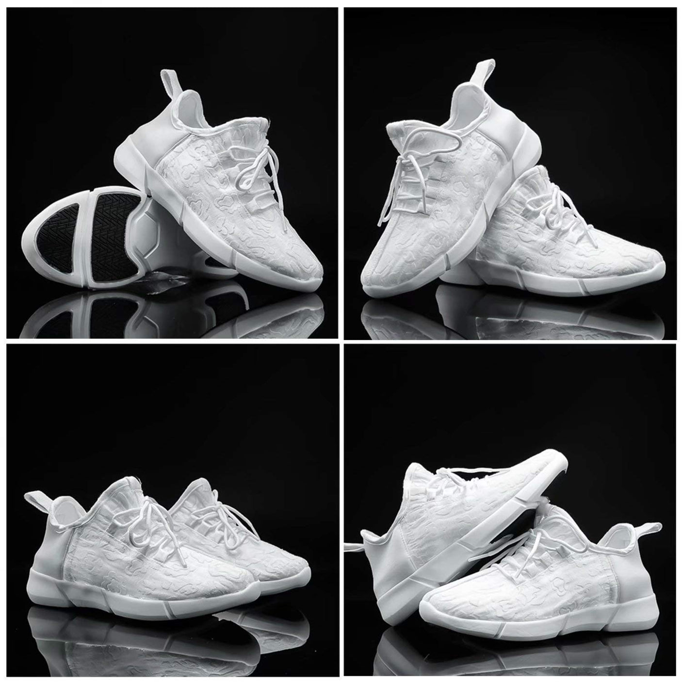 Fiber Optic LED Shoes Light Up Sneakers for Women Men with USB Charging Flashing Festivals Party Dance Luminous Kids Shoes