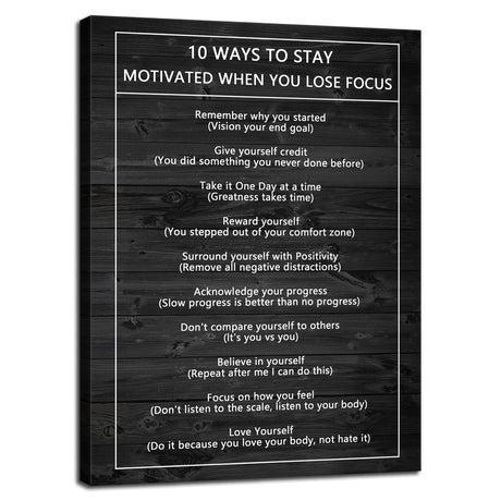 Inspirational Office Wall Decor Motivational Discipline Noun Canvas Wall Art Posters Prints Entrepreneur Quote Wall Picture Paintings Artwork Home Bedroom Framed Ready to Hang[12''W X 18''H]