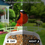 Bird Feeder with Camera,AI Identify Birds Species,Smart Birds Camera with Solar Powered,Auto Record 2K Birds Video in Backyard,Instant Notifications,Ideal Gifts for Family and Bird Lovers,Navy Blue