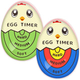 Lasubst Egg Timer That Goes in Water for Soft Medium Hard Boiled Eggs, 1 Red 1 Color
