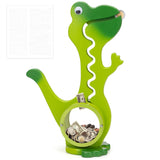 Wooden Dinosaur Piggy Bank Boalord for Boys Kids Girls Clear Big Belly Animal Coin Bank for Toddler Real Money Toy（Dino-Blue）
