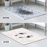 Stone Bath Mat, Diatomaceous Earth Shower Mat, Non-Slip Super Absorbent Quick Drying Bathroom Floor Mat, Natural, Easy to Clean (23.6 x 15.35 Darkgrey)