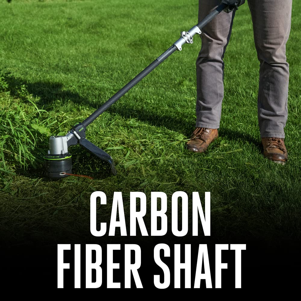 EGO Power+ ST1502SA 15-Inch 56-Volt Cordless String Trimmer with Rapid Reload and Split Shaft 2.5Ah Battery and Charger Included, Black
