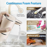 Automatic Foaming Soap Dispenser,4-Level Adjustable Foam, Wall Mount, USB Rechargeable,12.8oz/ 380ml,Touchless Hand & Dish Soap Dispenser for Bathroom, Kitchen,Hotel, Restaurant