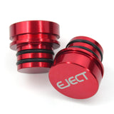 FIRE Missile+Eject Billet Aluminum Cigarette Lighter Plug Cover - Fits All Vehicles with Standard 12 Volt Power Source